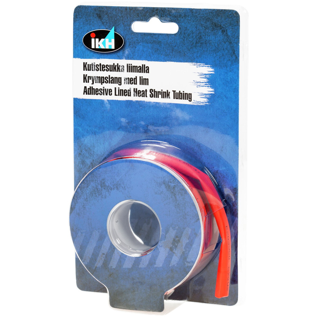 KUTISTESUKKA LIIMALLA  4,8MM 3M PUNAINEN